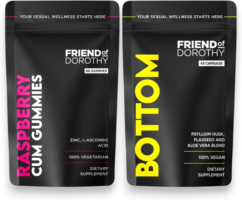 Wellness Digestivo & Vitality Bundle - Mejore su confianza y soporte Vitalidad masculina - 45 cápsulas de fibra & 60 CM Gummies