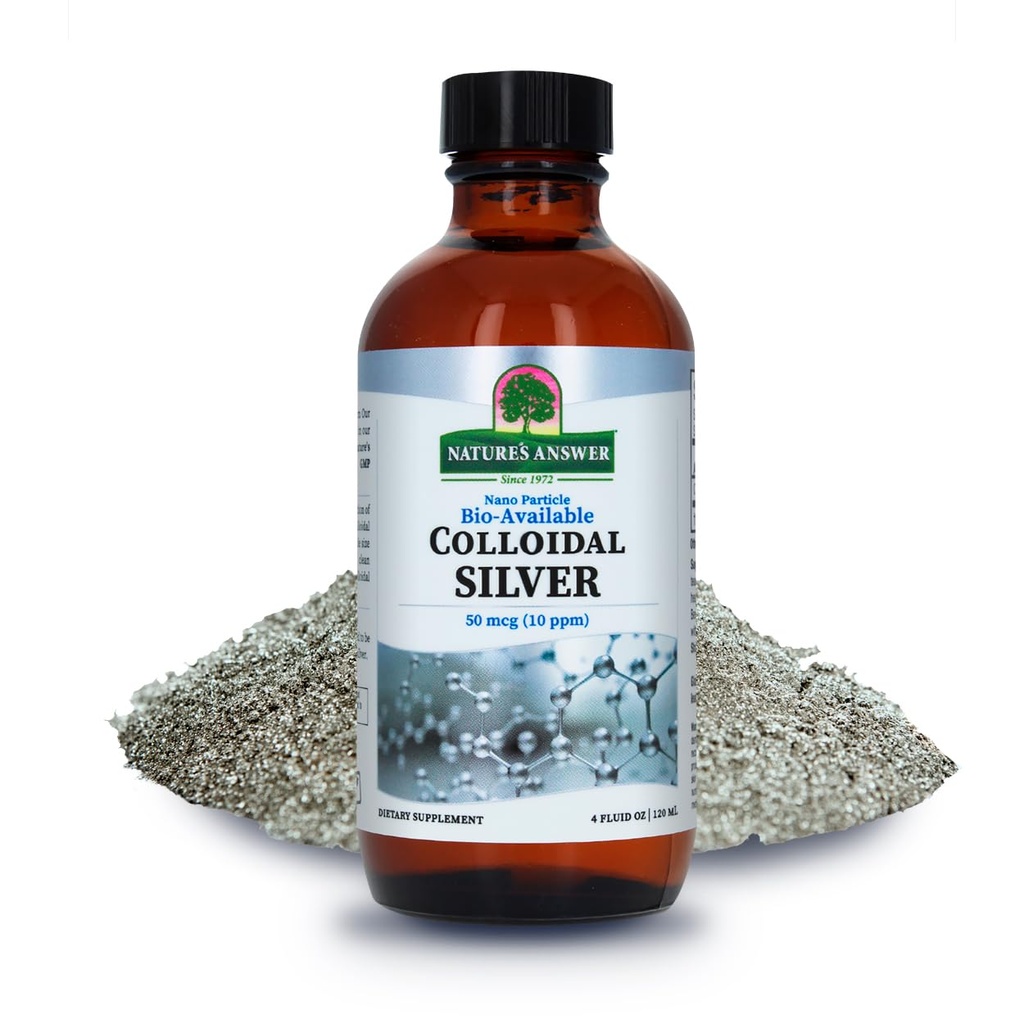 Colloidal Silver Liquid 10 PPM 50 MCG High Potency Superior Elemental Silver Liquid Salve Immune Support Supplement, 4 fl. oz peru Natural Immune Support ← Safe Dose ← Alta Eficacia