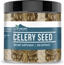 Elementos terrestres Celery Seed 200 Capsules, Puro ' Undiluted, No Additives
