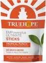 Truhope Multivitamínico Pouches con Inositol, Vitamina D, Vitamina C, Selenium, Choline, Ácido Pantoténico, Niacina, Iodine - Once-Per-Day EMPowerplus Ultimate Sticks - 30 Conde, Tropical Punch