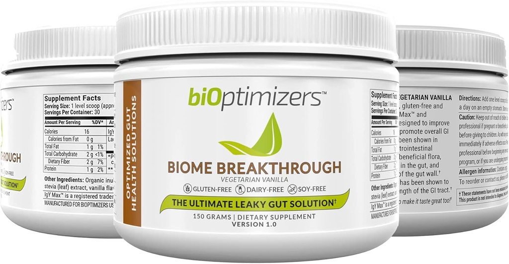 BiOptimizers The Ultimate Gut Health Stack - Chocolate, Promociones y Niveles Gut Health