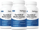 Fairhaven Health 3 Month Supply FertilAid for Men Prenatal Male Fertility Supplement ← Conde y Motility Support Pre Concepción para Él ← Fertility Support Incluye, Zinc, y Folate.