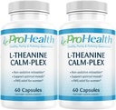 ProHealth, Inc. L-Theanine Calm-Plex con GABA y 5-HTP (Suntheanine) (100 mg, 60 cápsulas medias) 2 Pack