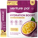 Venture Pal Sugar Free Electrolyte Powder Packets - Liquid Daily IV Drink Mix for Rapid Hydration " Party Recovery TEN 5 Vitaminas " 7 Electrolytes Anterior Keto Friendly ← Non-GMO TEN Certified Vegan TEN 16 Sticks