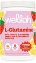 Wellah L-Glutamine Strawberry Lemonade Flavored (50 Servings) - 5g L-Glutamine Por Serving, Endulzado con Stevia