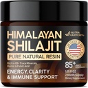 Shilajit Pure Himalayan Resin ← Lab Tested in USA Silencio naturalmente ocurrido Shilajit para Hombres " Mujeres que viven 85+ Trace Minerals " Fulvic Acid Complex ← Energía, Mental, Immune Support - 1.05 fl oz, 2 Month Supply