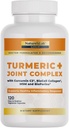 Complejo Conjunto Turmérico de Oro de laboratorio natural - BioCell Collagen, Ácido Hialurónico, C3 Curcumin, MSM - 120 cápsulas