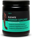 LEGION Elevate Mushroom Suplemento Polvo - Mushroom Blend of Lions Mane Powder, Reishi Powder " Beta-Glucan- Mushroom Powder to Boost Immune System, Mood " Performance Dutch Chocolate (30 Servings)