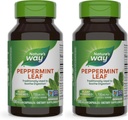Manga de menta herbal Premium de la naturaleza, Soothing Digestivo Tradicional y soporte de incomodidad*, 700 mg por ser, 100 cápsulas (Pack of 2)