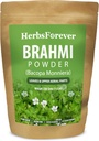 Brahmi Powder I 100% Puro Bacopa Monnieri I Suplemento Natural Herbal – No GMO, Vegan, Libre de gluten Apoyo Wellness – Calidad Premium 230 GMS