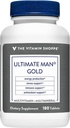 La vitamina Shoppe Ultimate Man Multivitamin - Energía de alta potencia y antioxidante Blend - Suplemento Multi-Mineral diario completo para la salud óptima de los hombres - Gluten " Dairy Free (180 Tablets)