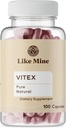 Como Mine Vitex (100 cápsulas), Puro " Natural, No Aditivos o Fillers, Suplemento Herbal
