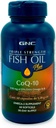 GNC Triple fuerza aceite de pescado más CoQ10 Omega 3 Suplemento, 1000 mg EPA y DHA, 100 mg CoQ10, corazón y salud circulatoria, además de la piel, articulación, cerebro y ojo, revestido para controlar los pezones, 30 servicios