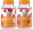 Magnesio de calcio vitalicio Niños + Zinc Kids, Gluten Free, GMO Gratis, Chewable Gummy