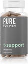 Puro para hombres T-Support Suplemento Silencio Vegetarian Apoyo Total para Hombres con Maca, Vitamina D, " Ashwagandha, Muscle Health ¦ Endurance, Strength, Focus, " Energy Support " 60 cápsulas