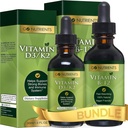 Go Nutrients Vitamina B12 & Vitamina D3 w/K2 Liquid Drops Bundle ¦ Liquid Vitamin B12 Drops, 2oz ← Liquid Vitamin D3 Drops, 1oz peru No GMO’s, No Preservatives