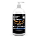 Omegease Fish Oil for Dogs & Cats - Finest for Pets Omega 3 for Cats & Dogs - Suplemento para la piel " Coat, picazón, cama, articulaciones " Immune Health - 100% Puro Omega Fish Oil con EPA " DHA (8 oz)