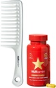Hairtamin Advanced Vegan Biotin Supplement Pack ← Pelo, Esquín &amp; Vitaminas de uñas con Gentle Detangling Comb para promover el crecimiento " Thickness