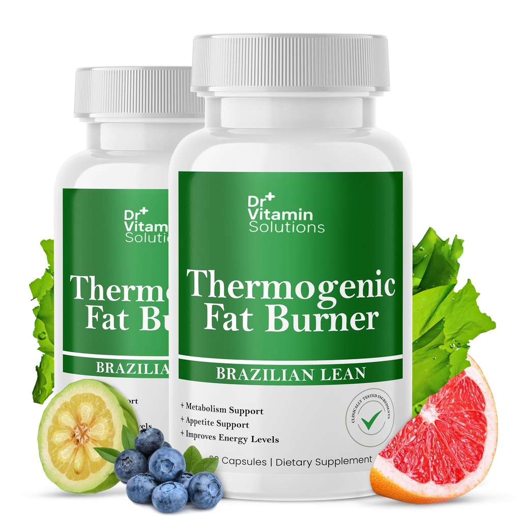 Thermogenic Fat Burner for Women and Men - Appetite Suppressant for Weight Loss - Incluye extractos de té verde para Bloat Relief - Metabolism Booster - Pack of 2