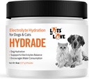 HidrADE Powder - Electrolitos para la deshidratación de perros - Hidración para perros & gatos - Lotes de amor Productos para mascotas (8 Oz)