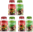 90 Capsules Cada Botella 540 Capsules superalimentos Veggies Verdes y Rojos Frutas Triple Pack