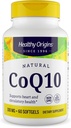 Orígenes saludables® CoQ10 100 mg – Ubiquinona Trans-Isomer Natural – fermentada por levaduras, apoya la salud cardíaca y la energía celular – No GMO 60 Softgels