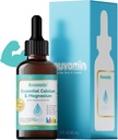 Nuvamin – Liquid Calcium & Magnesium Drops for Baby, Toddlers, Kids, & Adults, 2Fl.Oz (60ml), 30 Daily Servings. Gran sabor - Todo Natural - Vegano - Absorción Superior