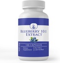 Ingredientes originales puros Blueberry 10:1 Extracto, (100 cápsulas) Siempre puro, sin aditivos ni artillería, Lab Verified