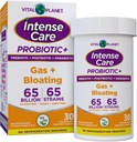 Planeta Vital - Probióticos de gas de cuidados intensivos más Prebióticos orgánicos, Postbióticos, Parabióticos, Suplemento completo 4-en-1 para adultos, 65 millones de UF, 65 Strains, Digestivo e Inmunitario 30 ct