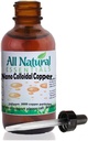Nano Colloidal Minerales Suplemento Liquid Colloidal Cobre Mineral 2oz 240ppm Bottle Kosher Cobre todo natural para adultos, hombres, mujeres, niños