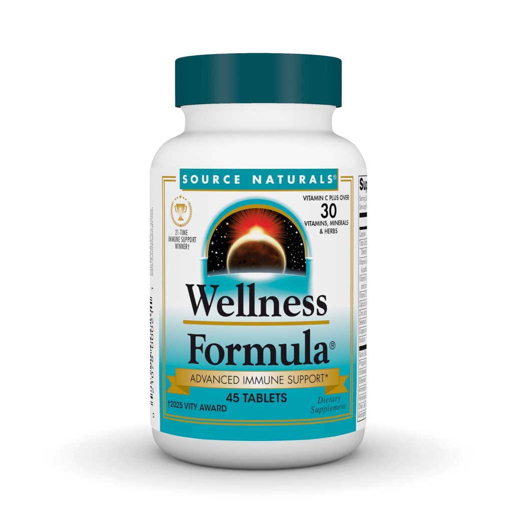 Fuente Natural Wellness Fórmula Bio-Alineado Vitaminas " Herbal Defense - Immune System Support Suplemento " Immunity Booster - 45 Tablets