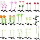 30 Pcs Estilo mixto para niñas - Protesta de judías, flores, hierba, pinzas de mariposa & Barrettes - Grande para la escuela, hogar, fiesta, Navidad