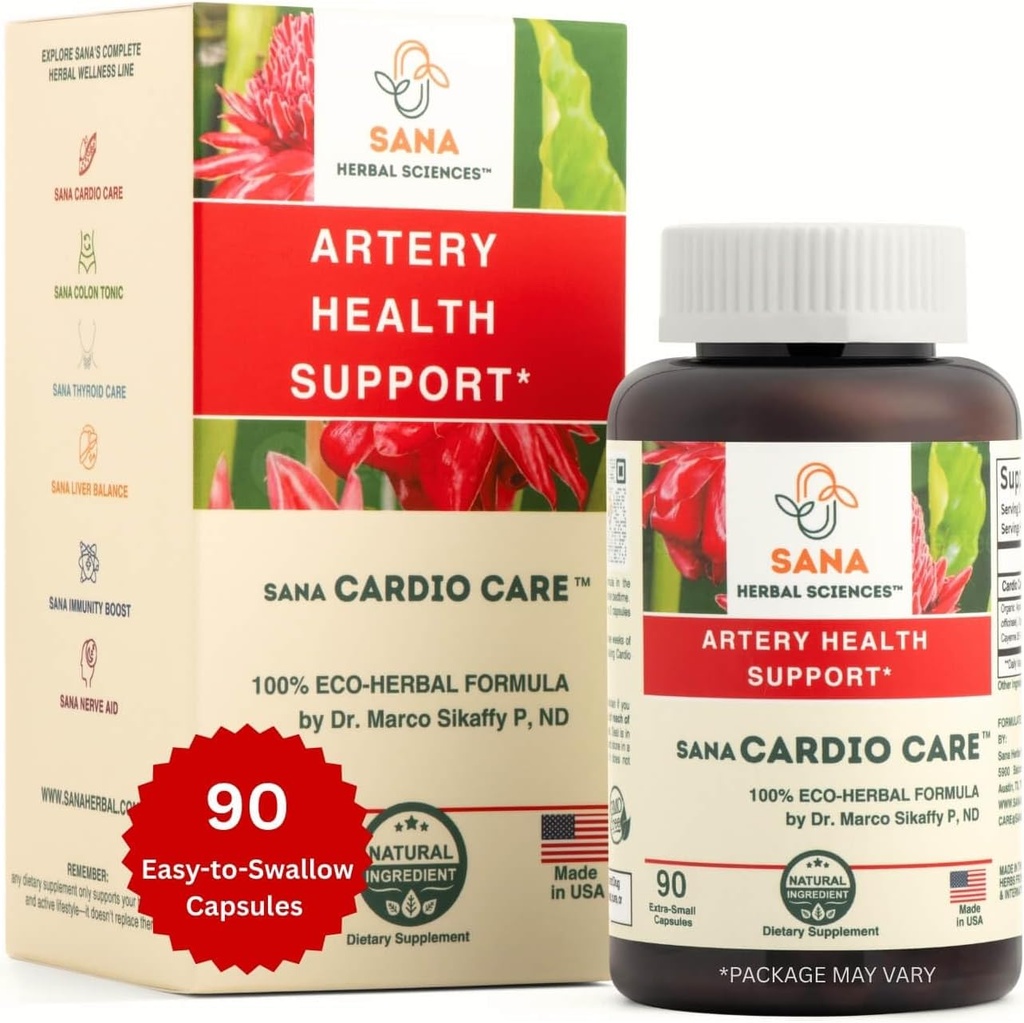 Artery Plaque Removal Fórmula 4-Element All-Natural Suplemento para apoyar la presión sanguínea, colesterol saludable, y Rhythm del corazón.