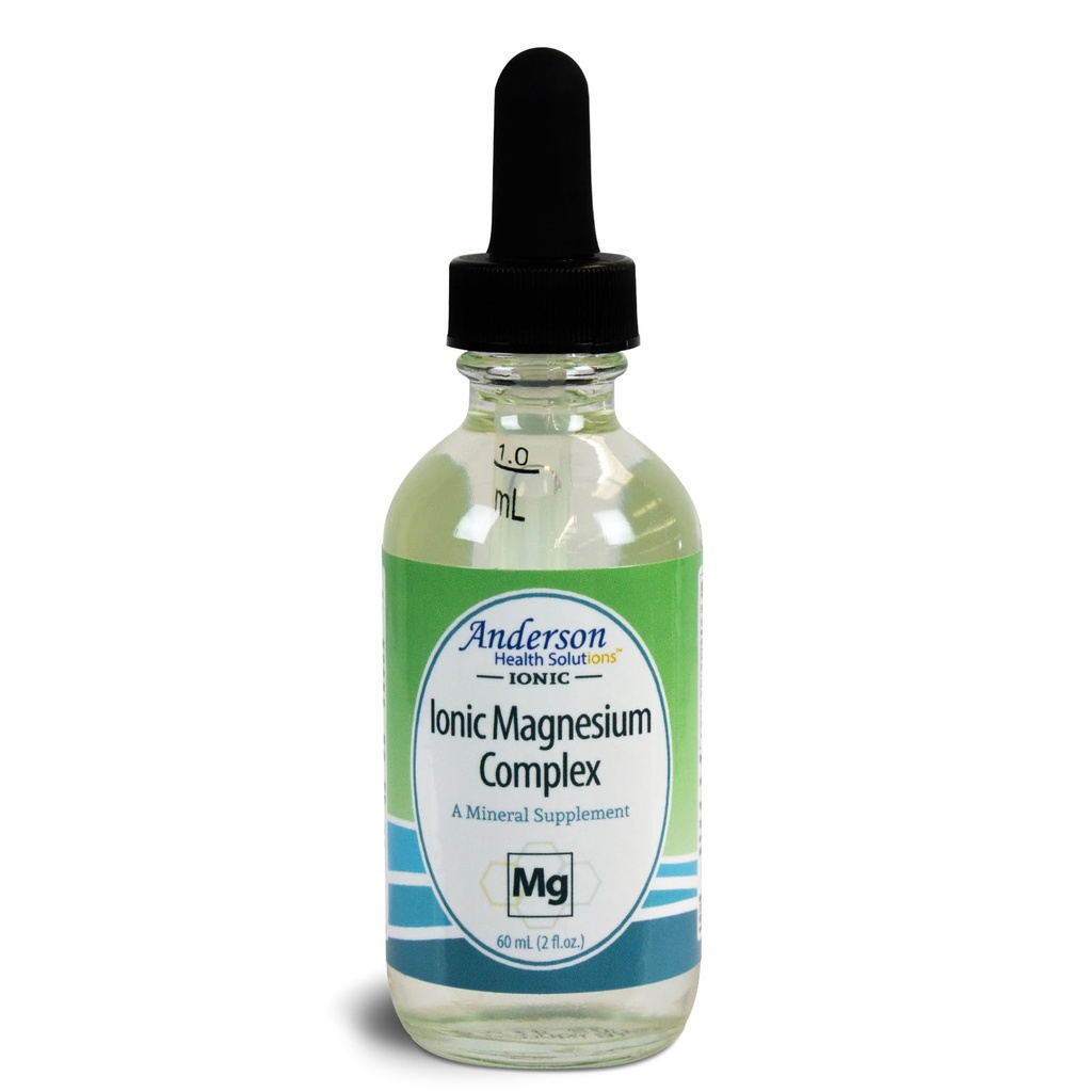 Anderson New Ionic Magnesium Complex, Liquid Magnesium Supplement, Trace Mineral Drops, 30 Servings (2 oz)