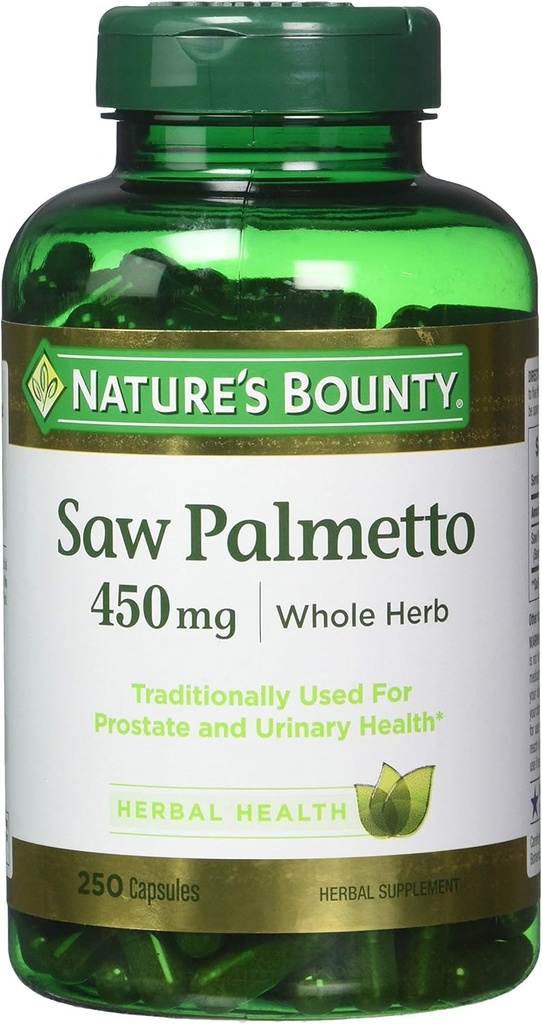 Bounty Saw Palmetto 450 mg Capsules 250 ea