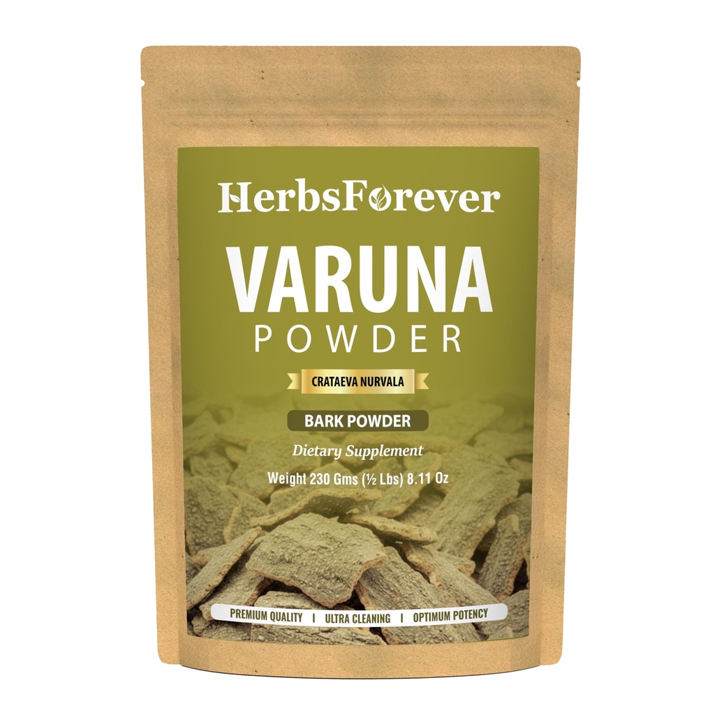 Herbsforever Orgánica Varuna Crataeva Nurvala Powder 230g No GMO, Extracto Vegan para la función de la vejiga y el riñón Apoyo, promueve el equilibrio natural y el bienestar