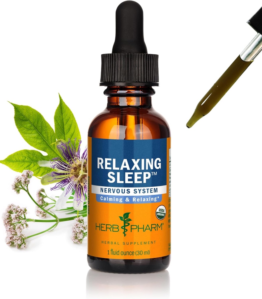 Herb Pharm Relajando la Fórmula Herbal Durmiente con Extracto Valerio - 1 onza