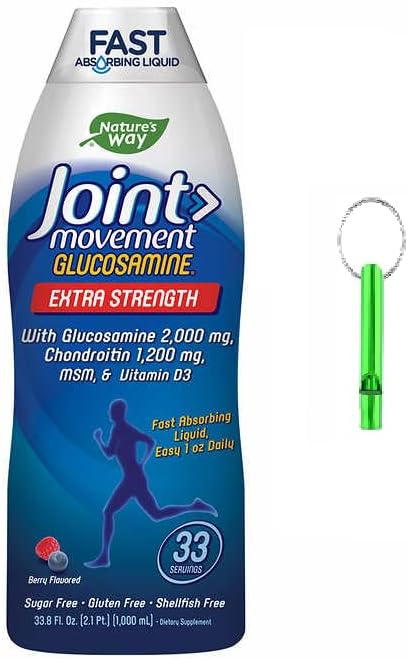 Movimiento Conjunto Glucosamina 2000 mg con Condroitina 1200 mg 1 Pack de 33.88 floz Cada uno