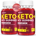 Keto ACV Gummies - Rapid Keto ACV Diet Suplemento ACV Keto Gummies para Mujer Hombre - 1500mg Organic Gluten Free Apple Sider Vinegar con Madre - Soporte Gut Digestion