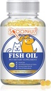 Aceite de pescado picante para perros y gatos, Omega 3 Suplemento de alimentos Softgels, soporta articulaciones de piel saludable corazón cerebro y bienestar general, hecho en EE.UU.