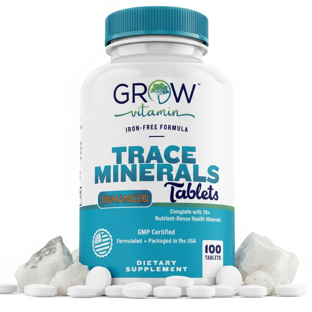 cultivar vitamina Trace Minerales Complejo mejorado - Completo con 70+ Nutrient-Dense Health Mineral - 100% Natural Ingredientes - 100 Tablets