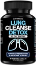 Lung Cleanse Detox, 60 Day Cleanse - Asistencia para la salud pulmonar dentro del bronquial & respiratorio Sistemas - Quit & Stop Smoking Aids - Herbal Detox for Lungs