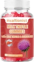 Milk Thistle Gummies for Liver Cleanse, Detox & Repair Fatty Liver Formula Gummies, Milk Thistle Extract ← Antioxidant Support " Natural Liver Health, Liver Detox, 60 Vegan Ct