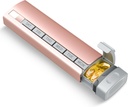 Organizador de píldoras de viaje semanal, 1 hora al día ,Aleación de aluminio Premium de alta calidad Caja de píldoras diarias 7 días, caja de plumas metálicas portátiles, cargador de píldoras lindo para mantener vitaminas, medicamentos, píldoras, suplementos (Pink)