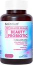 BioEmblem Belleza Probióticos para Mujeres, 35 Billones CFU 14 Strains con Biotina, Collagen, Prebióticos para Salud Digestiva, Esquí de Cabello y uñas, Vaginal Probióticos Suplemento, Estable de Estante, 30 Caps