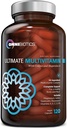 OmniBiotics Ultimate Daily Multivitamin for Women & Men – 34 Ingredientes esenciales que incluyen vitamina A, C, D, E, B6, B12, Biotina, Zinc – 120 Vegan cápsulas