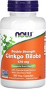 AHORA Alimentos Ginkgo Biloba, 120 mg, 100 cápsulas de verduras