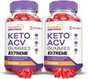 Laboratorios justificados (2 Pack Turbo Ripped Keto ACV Gummies Extreme 2000MG Turbo Ripped Keto Gummies Apple vinagre de sidra Formulado con granada de remolacha picante B12 Vegan No GMO 120 Gummys