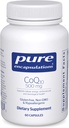 Encapsulaciones puras CoQ10 500 mg ← Coenzima Q10 Suplemento de Energía, Antioxidantes, Salud Cerebro y Celular, Cognición y Apoyo Cardiovascular*  60 cápsulas