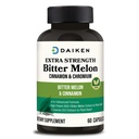 DAIKEN Bitter Melon, Cinnamon " Chromium, 90,000 mg Equivalent Por Serving Extra Strength, 100% Vegetarian Bitter Melon cápsulas con cromo de canela " Zinc, 60 cápsulas